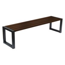 Ławka parkowa Plank, palisander Manutan