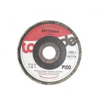 TopTrade TOPTRADE tarcza ścierna, lamelkowa, ziarnistość 100, 115 x 22,2 x 2 mm Manutan