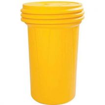 Plastikowa beczka zabezpieczająca Eagle z pokrywą, 208,2 l, Manutan
