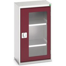 Bott - Szafka warsztatowa Verso - 90x52,5x35 cm, 2 półki, szaro-czerwona, stal, 1000 kg obciążenia