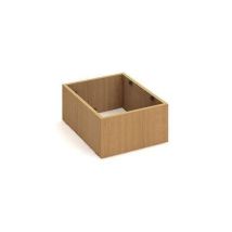 Cokół pod kontenery mobilne, 20 x 39 x 52,5 cm, kolor buk Manutan