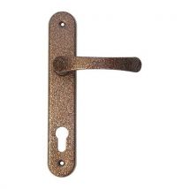 Klamka aluminiowa, na klucz, 72 mm, kuta, Manutan