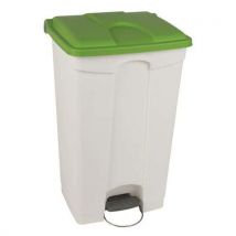 Kosz na śmieci Manutan Expert, 90 l, zielony/biały,