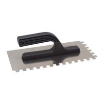 TopTrade TOPTRADE paca ze stali nierdzewnej, z plastikową rączką, 270 x 130 mm, hobby, ząb 8 mm Manutan