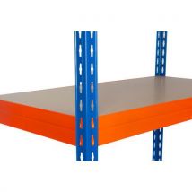 Rapid 3 Dodatkowa półka z płyty pilśniowej, 90 x 60 cm, 265 kg, pomarańczowa, Manutan