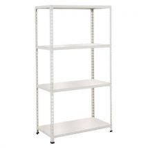 Manutan Expert Regał metalowy Rapid 2, 160 × 91,5 × 73 cm, 340 kg/półkę, 4 półki laminowane, ocynk,