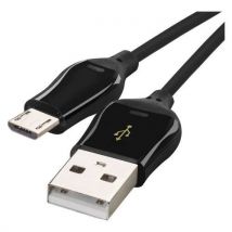 Emos Kabel do szybkiego ładowania i transmisji danych, USB-A 2.0/micro USB-B 2.0, Quick Charge, 1 m, czarny, Manutan