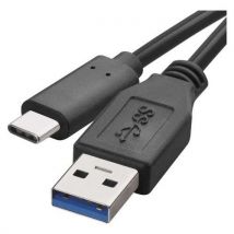 Emos Kabel do szybkiego ładowania i transmisji danych, USB-A 3.0/USB-C 3.1, Quick Charge, 1 m, czarny, Manutan
