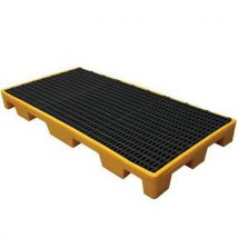 EMP Modułowa plastikowa wanna wychwytowa z rusztem, pojemność 60 l Manutan