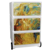 Kontener mobilny Manutan Expert Easy Office, 4 szuflady, 64,2 x 39 x 43,6 cm, camaieu