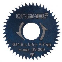 Zestaw 2 brzeszczotów do mini piły tarczowej Dremel, Manutan