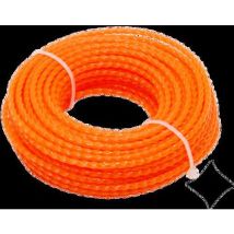 TopTrade TOPTRADE struna do kosiarki, plastikowa, przekrój spiralny, 2 mm x 15 m Manutan