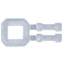 Plastikowe klipsy do spinania, 12 mm, 1000 szt Manutan
