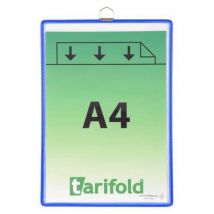 Ramka informacyjna Tarifold A4 z zawieszką, niebieska, Manutan