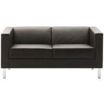 Sokoa Sofa dwuosobowa Oxel w kolorze czarnym, Manutan