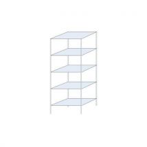 Schulte Regał metalowy Taranis, podstawowy, 200 x 75 x 50 cm, 2330 kg, 5 półek, srebrny Manutan