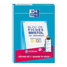 Blok Oxford Bristol w kratkę, A6, niebieski,