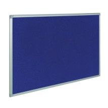 Tablica ogłoszeń tekstylna niebieska, 90×60 cm - Bi-Office,