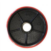 Poliuretanowe kółko jezdne, średnica 200 mm, łożysko kulkowe Manutan