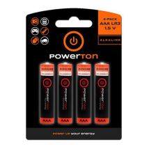 Baterie alkaliczne Powerton AAA, 4 szt. Manutan