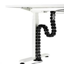 Organizer kabli Powerton, do stołów z regulacją wysokości, czarny, 1,3 mm Manutan