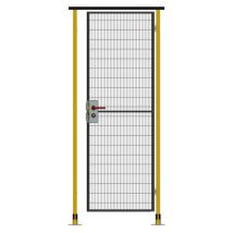 Jednoskrzydłowe drzwi na zawiasach, zamek cylindryczny, wysokość 224 cm, szerokość 80 cm,