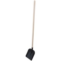 TopTrade TOPTRADE łopata stalowa, standard, czarny lakier, z prostym trzonkiem Manutan