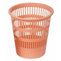 Donau Kosz na śmieci DONAU LIFE, ażurowy, 12l, pastel, pomarańczowy Manutan