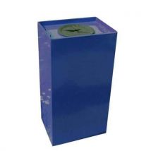 Nobo Metalowy kosz na śmieci segregowane Unobox, pojemność 100 l, niebieski, Manutan
