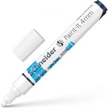 Schneider Marker akrylowy SCHNEIDER Paint-It 320, 4 mm, biały, Manutan