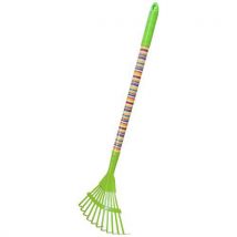 REFLEX narzędzie ogrodowe metalowe dla dzieci – grabki – 11 płytek, długi trzonek, 74 cm Manutan