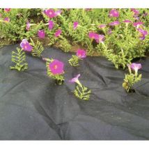 Mata czarna, tkanina, przepuszczalna, rolka 1 x 10 m, 100 g / m2 Manutan