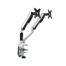 Uchwyt stołowy do 2 monitorów MS004D, szary Manutan