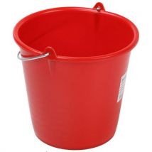 Wiaderko plastikowe Manutan Expert, 10 l, czerwone,