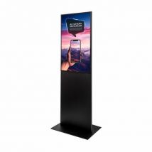 Cyfrowy totem StreamLine 43 czarny z monitorem,