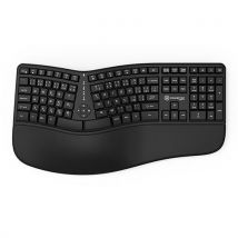 Ergonomiczna klawiatura Powerton Lana, czarna, CZ/SK, Manutan