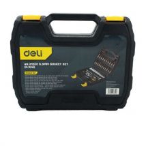 Zestaw kluczy nasadowych Deli EDL1046, 46 szt., Manutan
