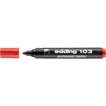Edding Marker permanentny e-103 EDDING, czerwony, Manutan