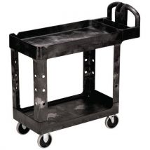 Rubbermaid Mały wózek użytkowy z krawędziami czarny, Manutan