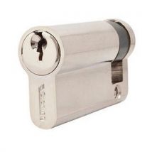 Ironmongery Pojedyncza wkładka cylindryczna Euro - Nikiel, 50 x 61 mm, Manutan