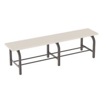 Ława Alex ze stelażem, 150 cm, brązowa Manutan
