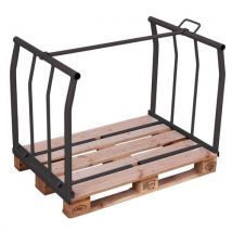 Variofit Przedłużenie palety typ 66 szare 120 x 120 x 80 cm, Manutan