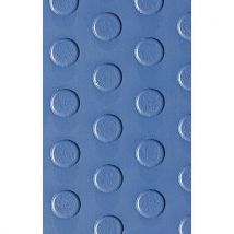 Mata antypoślizgowa Plastex PVC o srebrnej powierzchni, 98 cm x 25 m, niebieska, Manutan