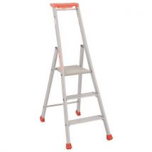 Drabinka aluminiowa Pro 300 Tubesca-Comabi, 3 stopnie, Manutan