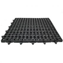 Mata przeciwzmęczeniowa przemysłowa Deck, o perforowanej powierzchni, płytki 48 × 48 cm Manutan