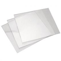 Szkło do przyłbicy, przezroczysty, 90x110 mm Manutan