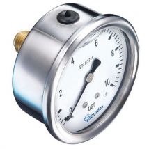 Bourdon Manometr glicerynowy BOURDON, średnica 63 mm, 250 bar, Manutan
