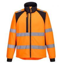 Portwest Kurtka ostrzegawcza Softshell WX2 Eco (2L), czarny/pomarańczowy, rozm.XL Manutan