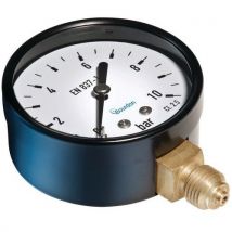 Manometr MAT – Bourdon, promieniowy, średnica 50 mm, ciśnienie max 10 bar, Manutan