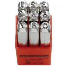 Wybijaki metalowe - komplet cyfr Facom, 5 mm, Manutan